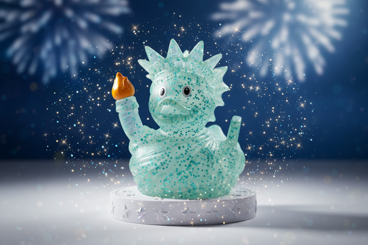 Glitter Statue of Liberty Duck