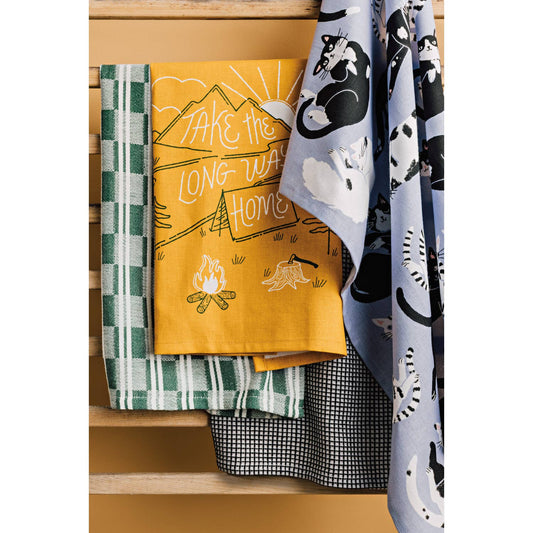 Set of 2 Meow & Forever tea towels