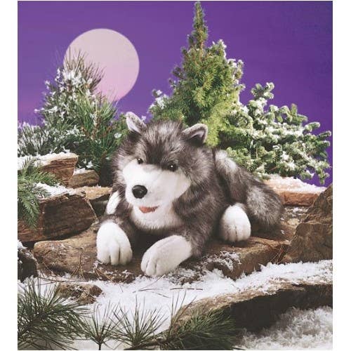 Marionnette à main Loup arctique/Loup des bois 2171 Folkmanis réaliste