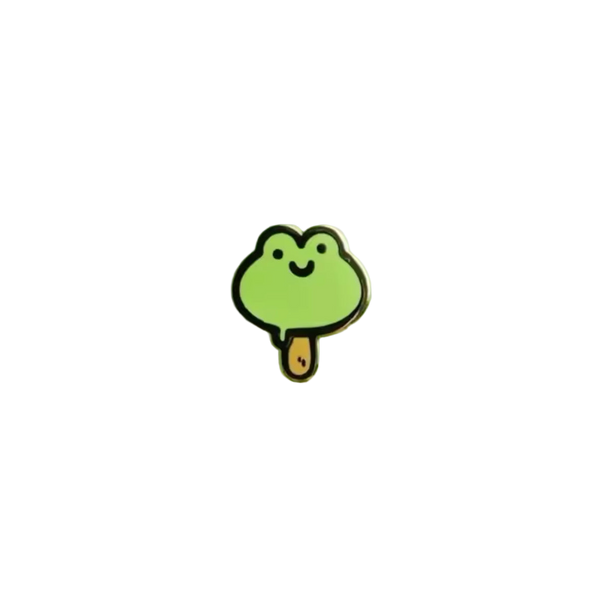 Ice Cream Stick Frog Pin