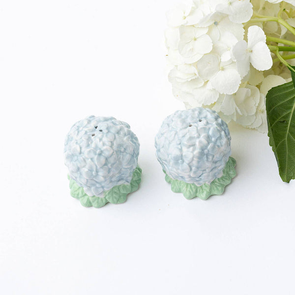 Salière et poivrière Hortensia