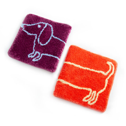 Tapis de Bain Violet avec Teckel Helio Ferretti Helio Ferretti Vue 2
