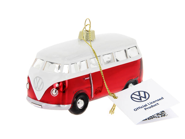 VW T1 Bus Red & White Christmas Decoration