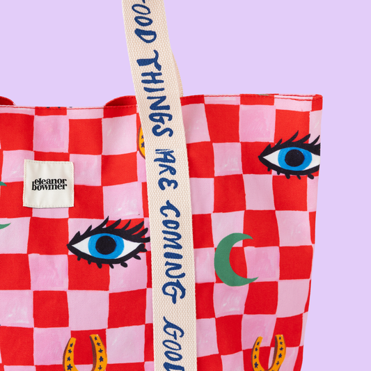 check icon tote bag