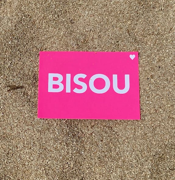 Card Fluo Bisou
