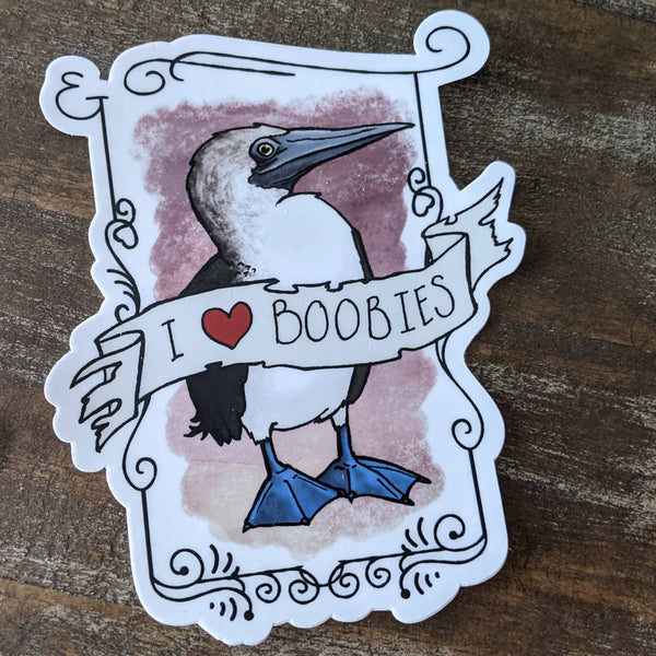 I Love Crazy People Sticker