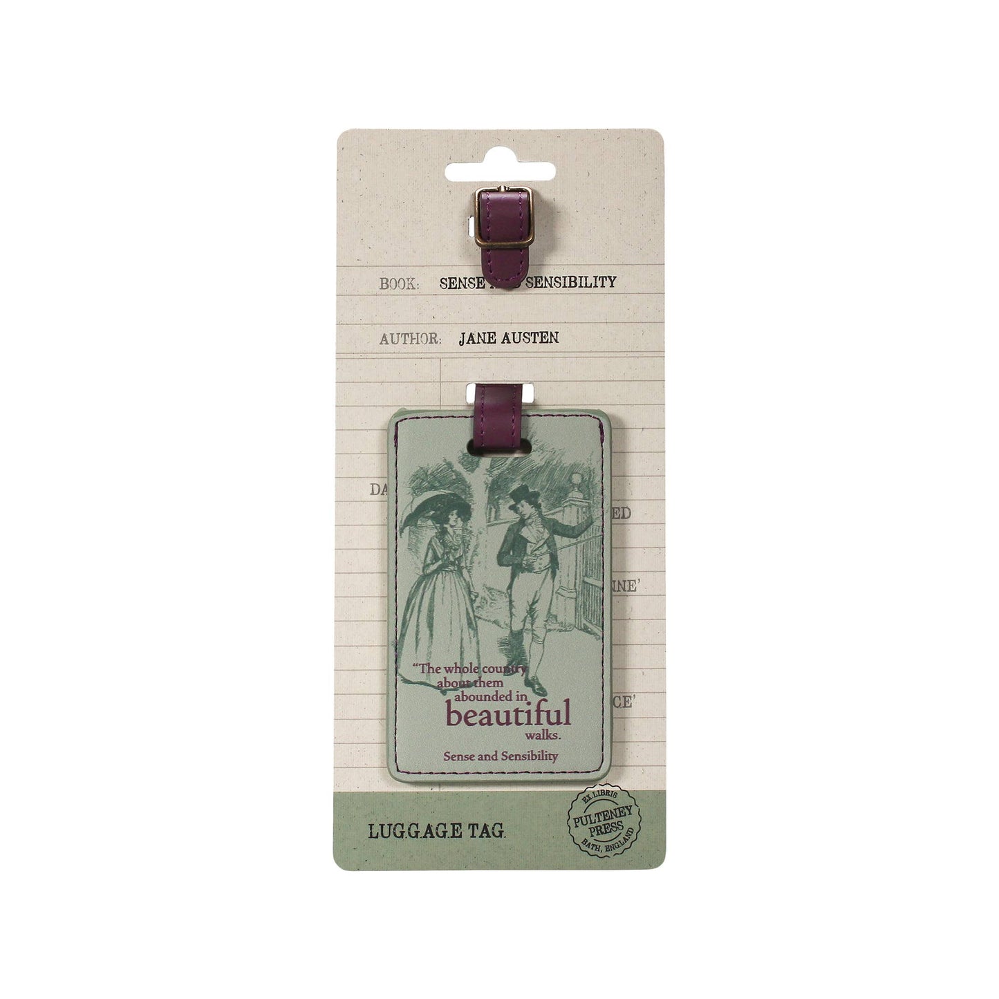 Luggage tag - Pulteney Press (Jane Austen)