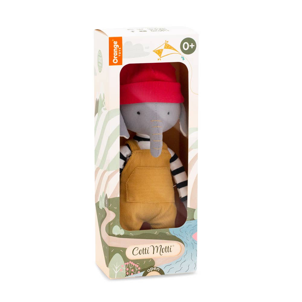 Peluche coton Alicio l’éléphant - 29 cm - 0+ mois