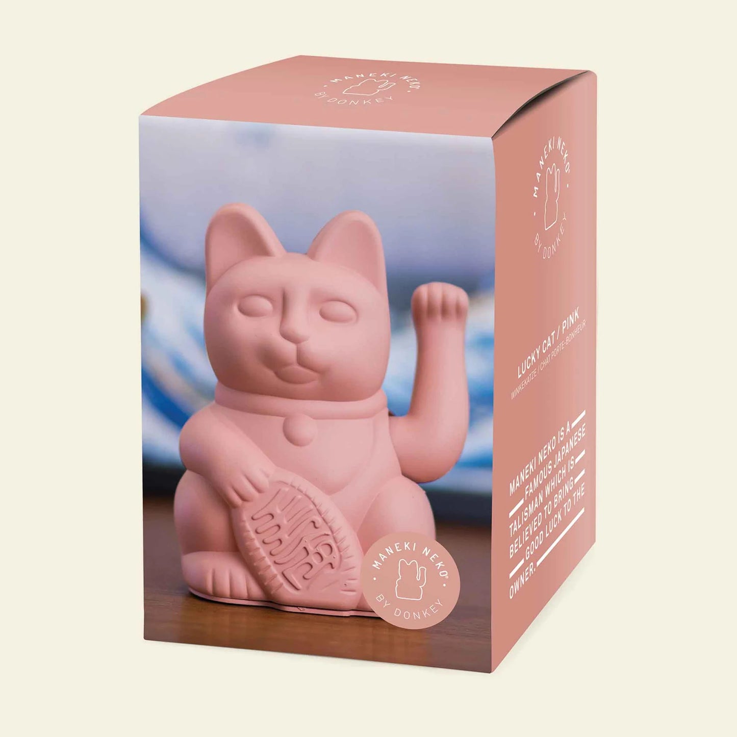 Chat Chanceux Rose