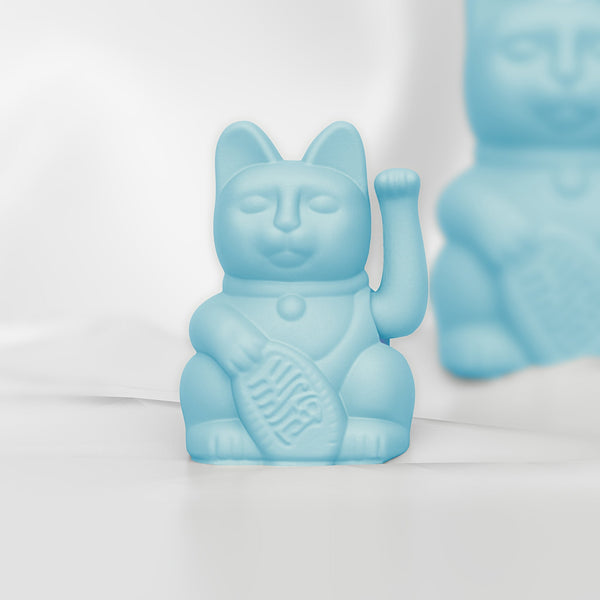 Light Blue Lucky Cat "Emi"
