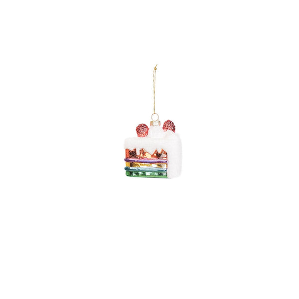 Christmas Ball Cake Slice