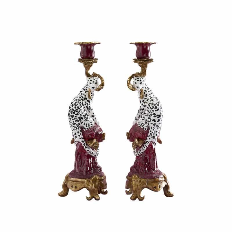 Leo chandelier, 2 types. Poly resin, 11 x 10.5 x 33 cm