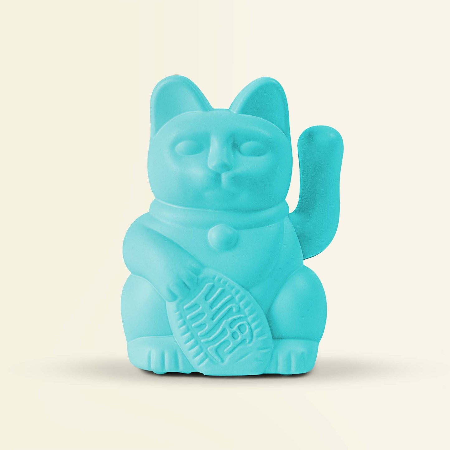 Turquoise Solar Lucky Cat "Miko"