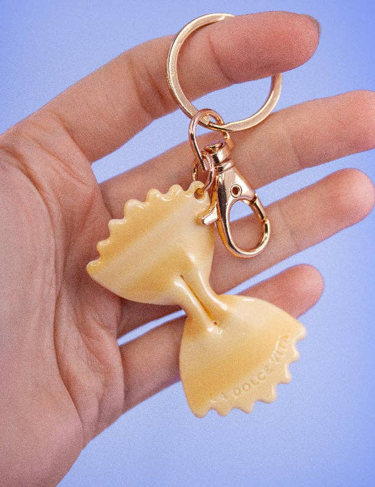 Porte-clés en – forme de pâtes farfalle design soigné | Joanna Behar – vue 2