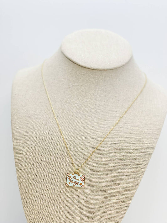 "Bon Voyage" Suitcase Necklace