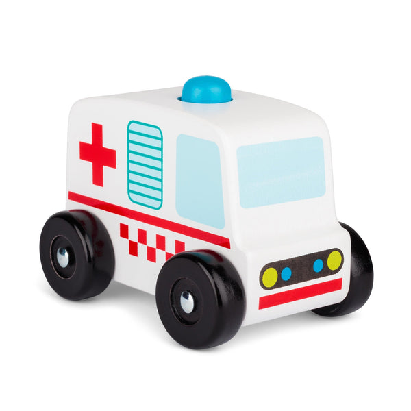 WOODEN SOUND AMBULANCE TOY