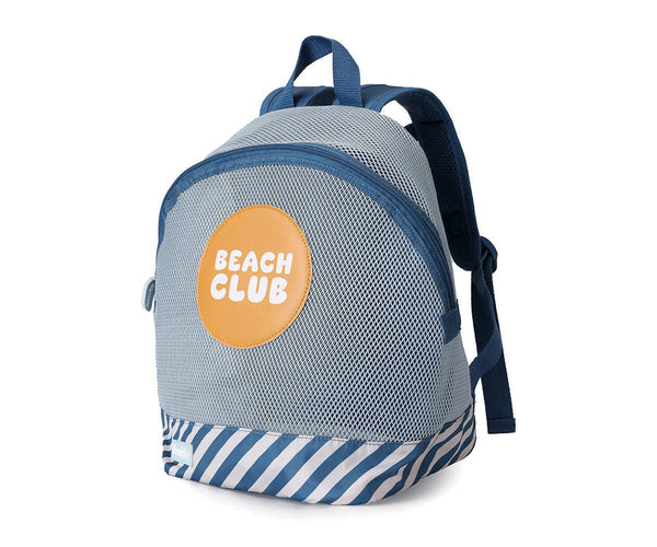 Sand-proof backpack for kids Stripes Blues & Beyond