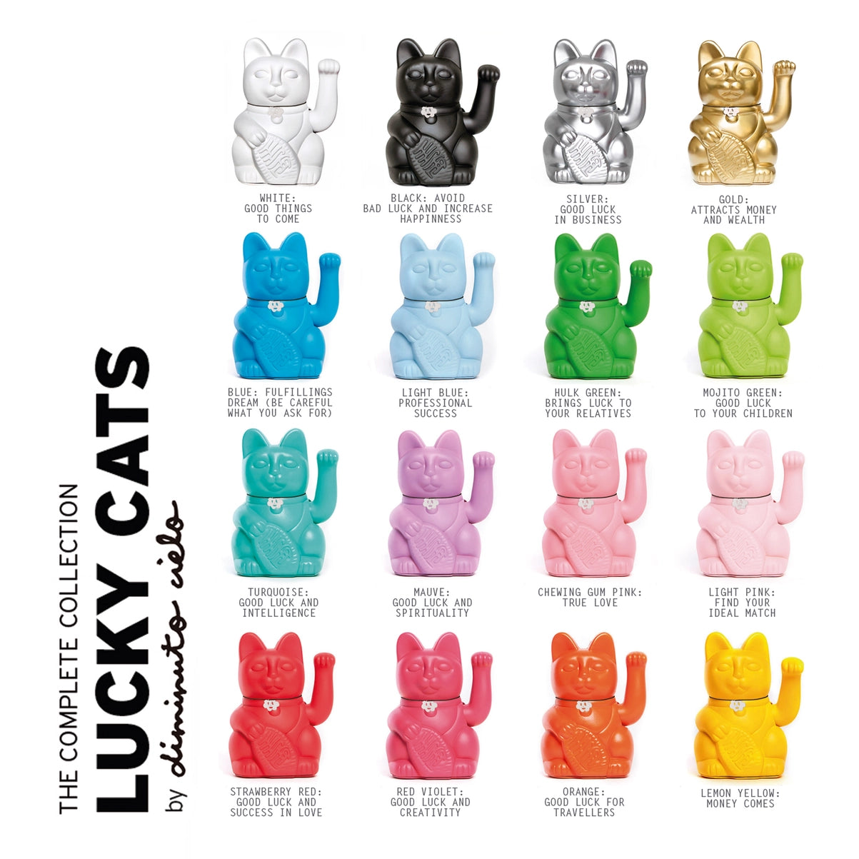 Chat Chanceux Bleu Ciel Smurf