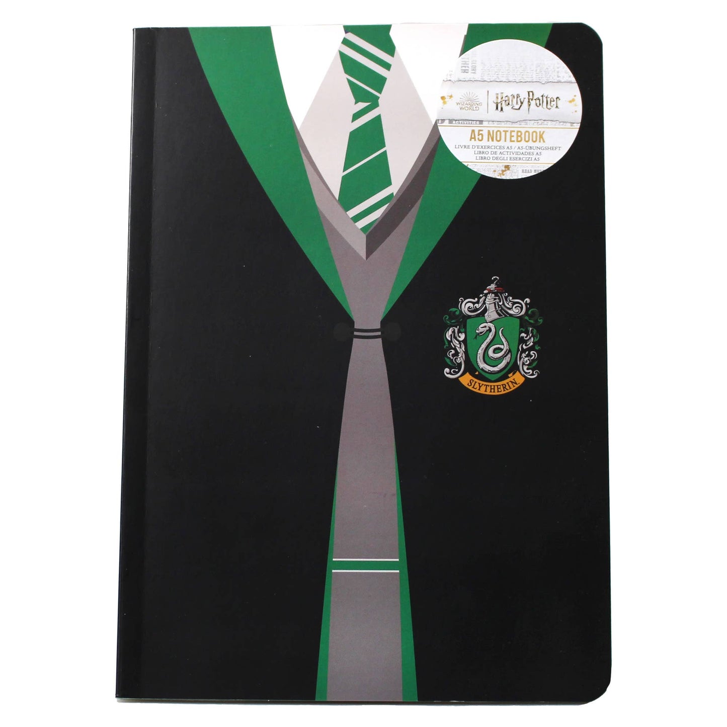 A5 notitieboekje met zachte kaft - Harry Potter (Slytherin-uniform)