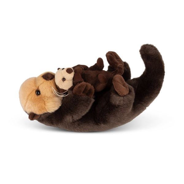 ANIMIGOS WORLD OF NATURE LYING OTTER WITH BABY