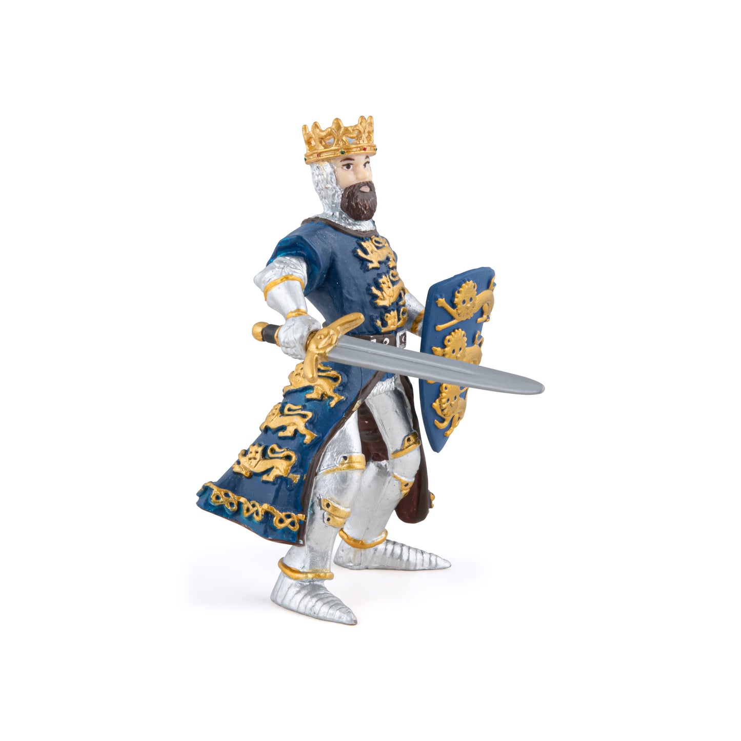 Figurine Roi Richard bleu Papo - personnage médiéval