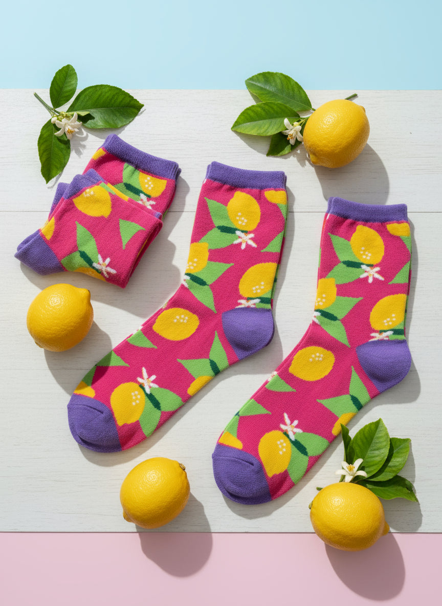 chaussettes citrons mrcol
