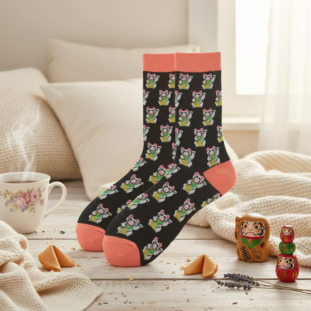 Lucky Cat Socks