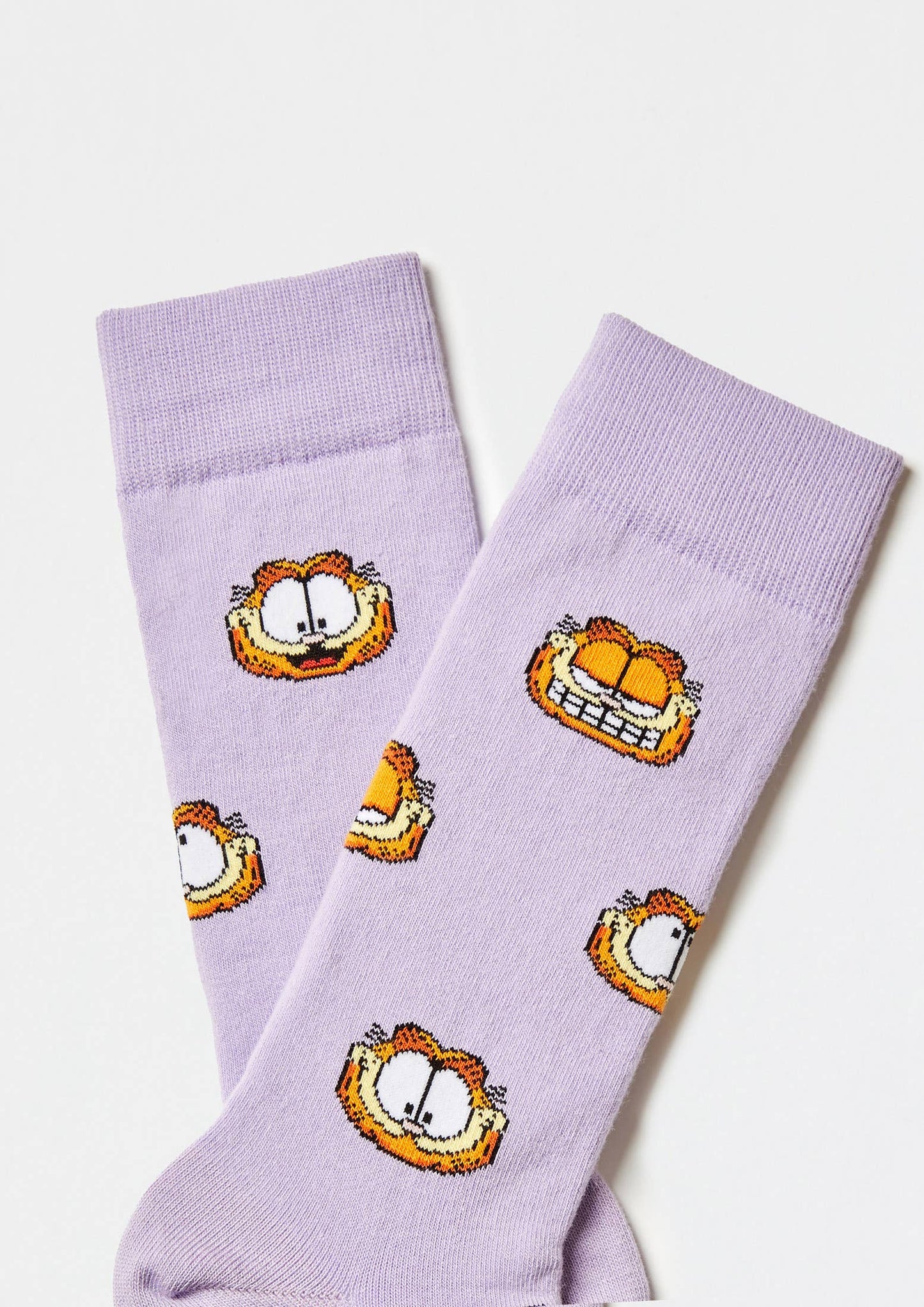 BeGarfield Faces Malva - Chaussettes en Coton 100% Biologique