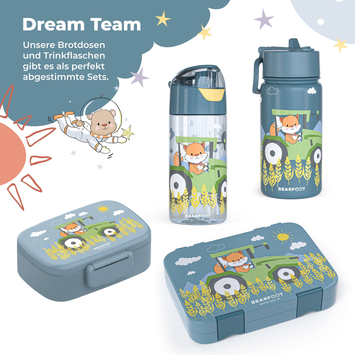 Thermo Kids Stainless Steel Drinking Bottle - Tractor