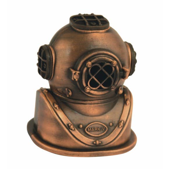 Helmet pencil sharpener