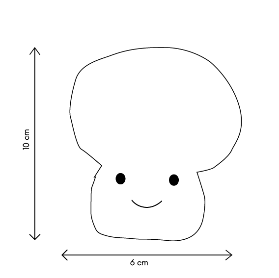 Peluche Amis du Jardin - Champignon