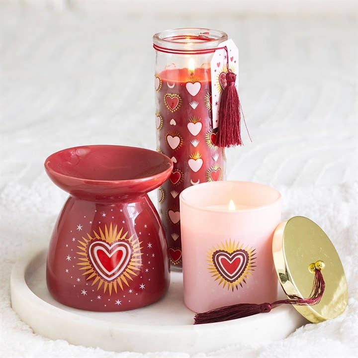 Sacred Hearts Scented Tube Candle - Black Fig