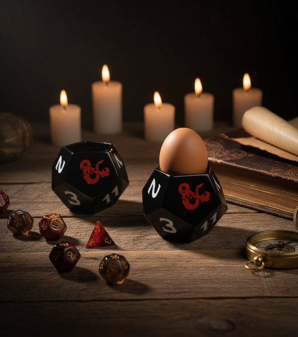 Coquetier en forme de dés Dungeons & Dragons D20 - produit Joy Toy