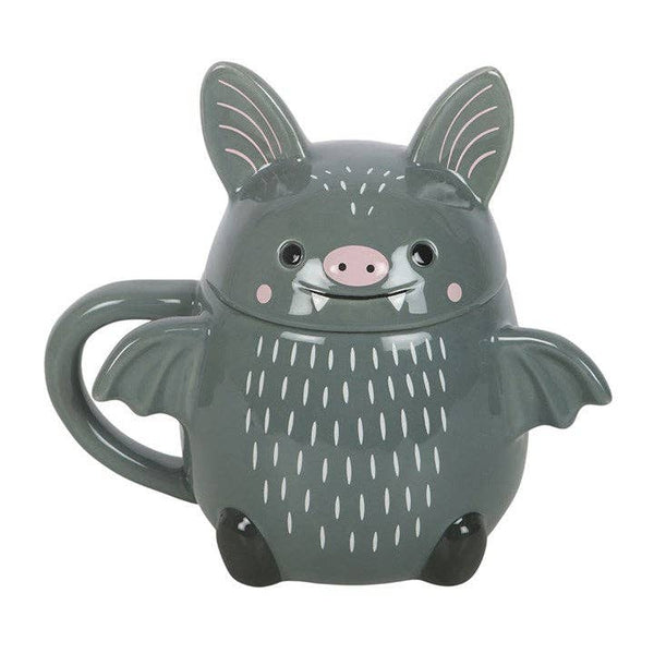 Cute Halloween Bat Lid Mug