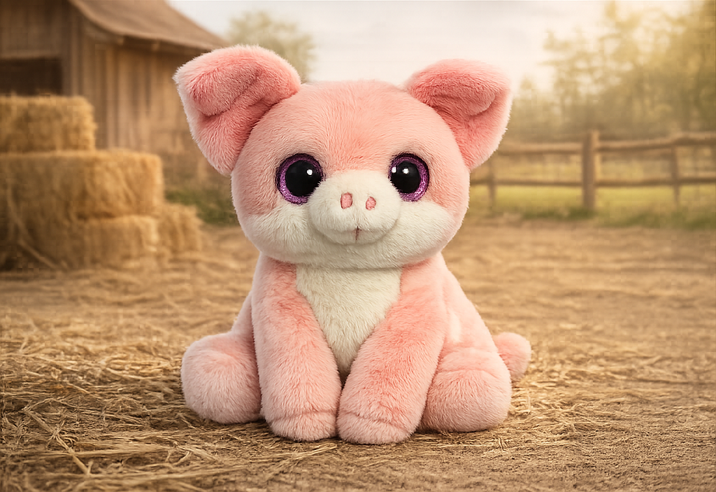 Orbys cochon en peluche