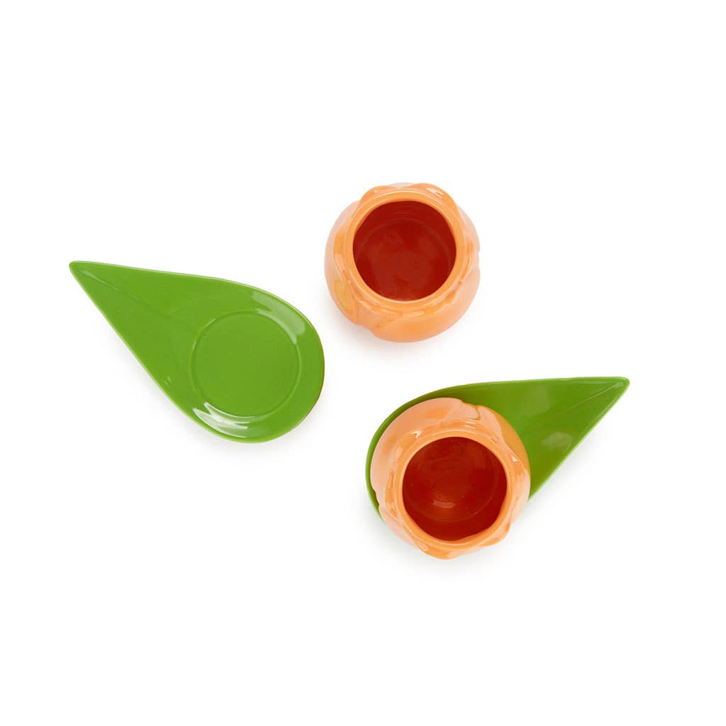 Ensemble de tasses à café Tulipe Orange