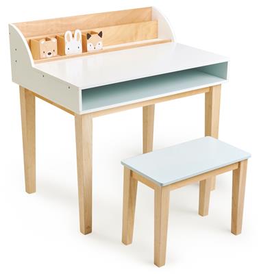 Tender Leaf Meubles: BUREAU ET CHAISE 75x53x75,5cm, en bois, 3+
