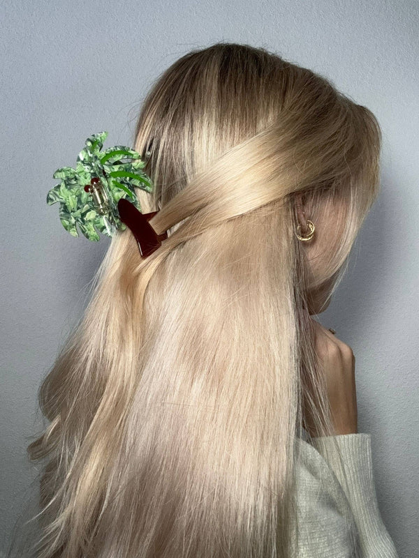 Haarclip met palmboommotief