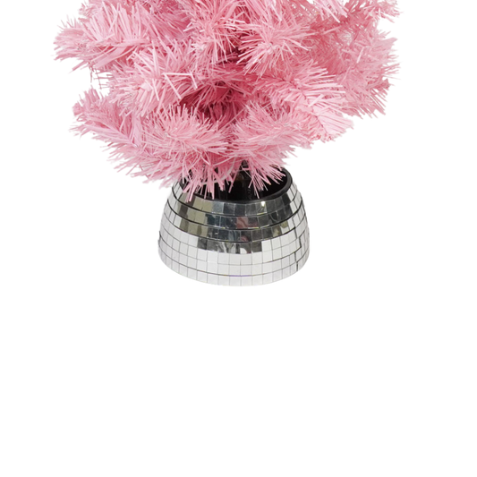 Artificial Christmas Tree - LED Light - Battery Operated - Pink - 50 cm