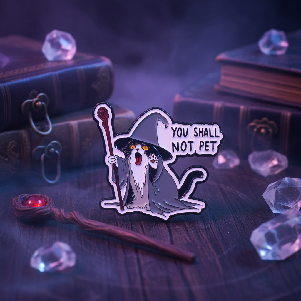 Pins kat "Je mag hem niet aaien"