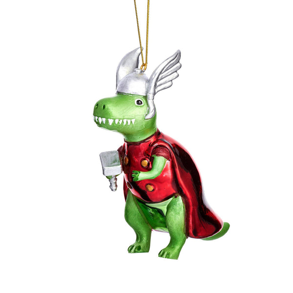 T-Rex Thor Christmas Bauble