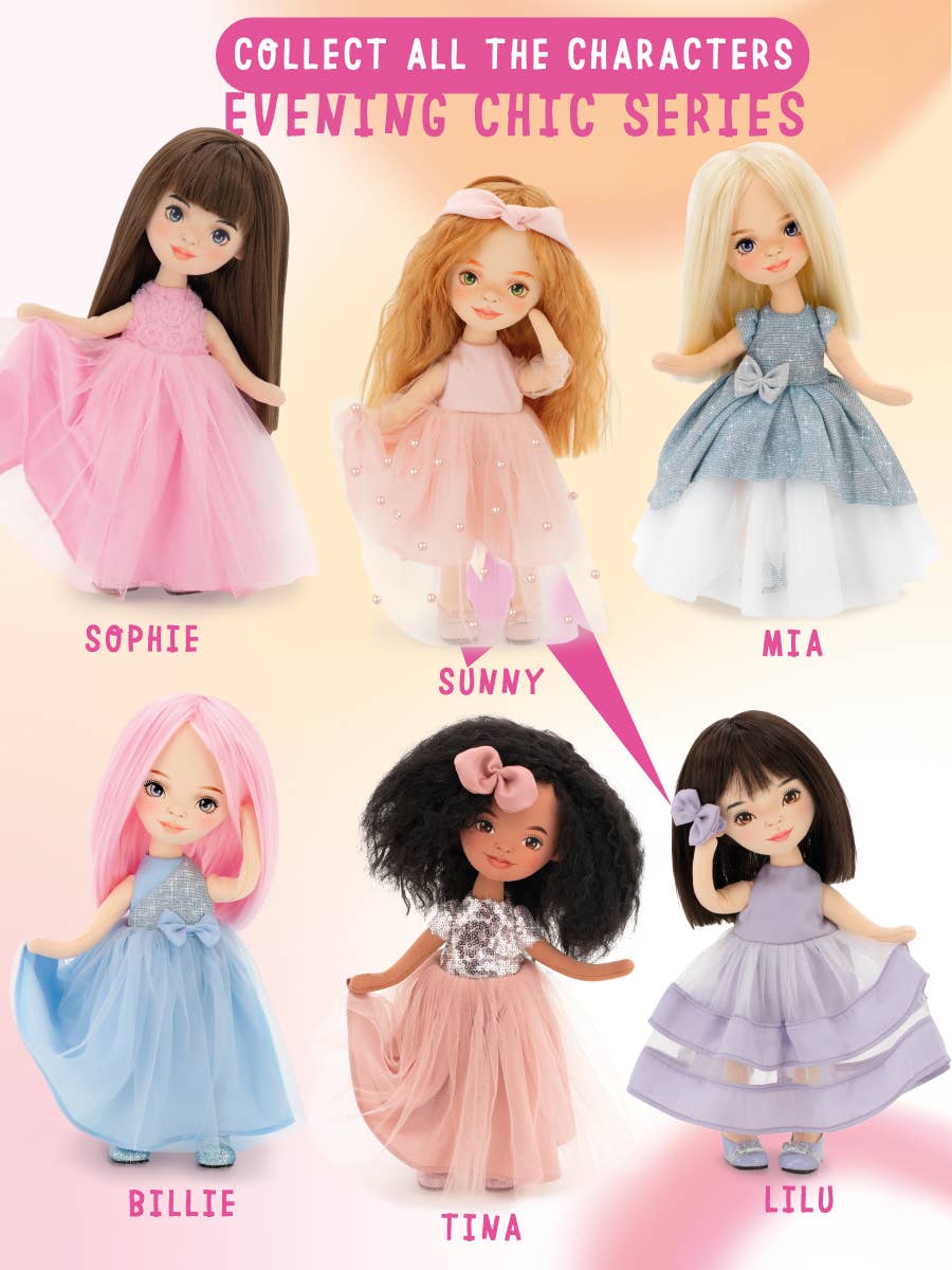 Sunny doll in pink dress - 32 cm
