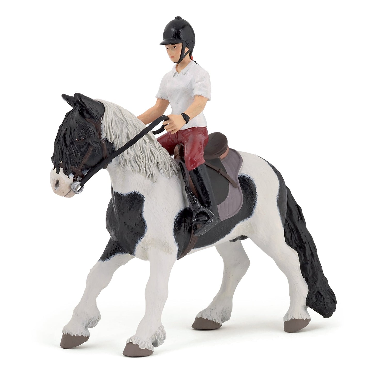 Pony figurine with saddle