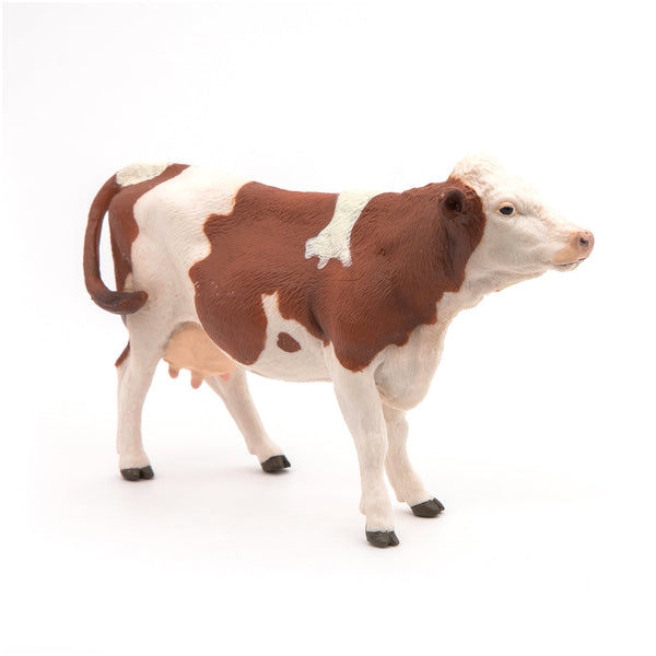 Figurine Vache montbéliarde Papo - animal de la ferme