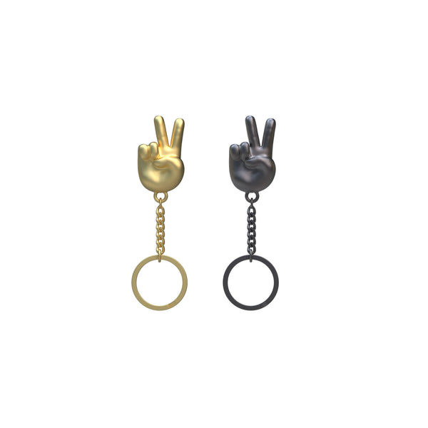 Peace Hand Keychain