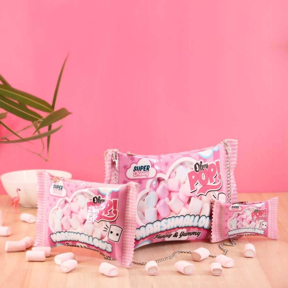 Oh My Pop! Marshmallow Toiletry Bag, Pink