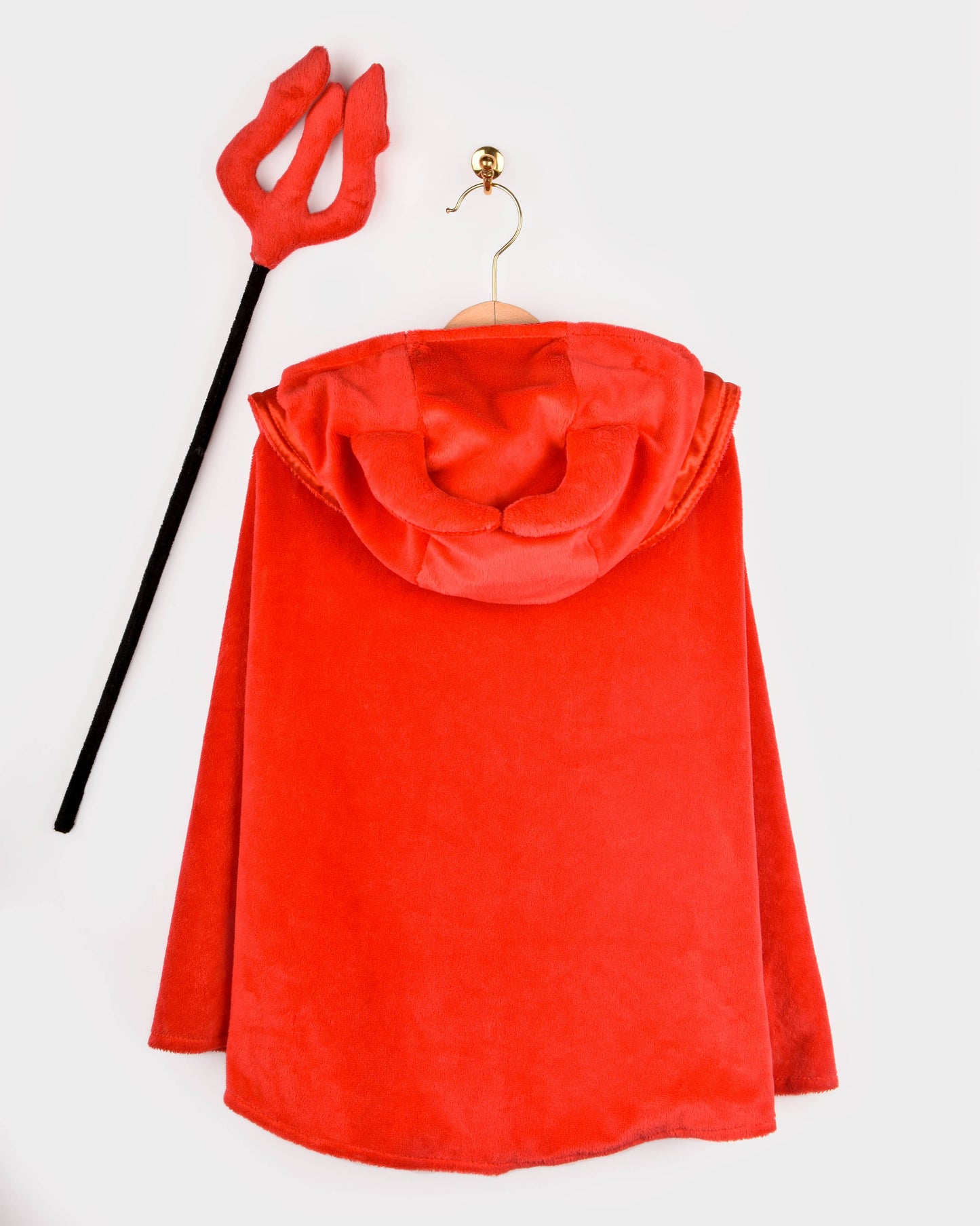 Deluxe Devil Cape with Wand for Children 3-8 Years Old