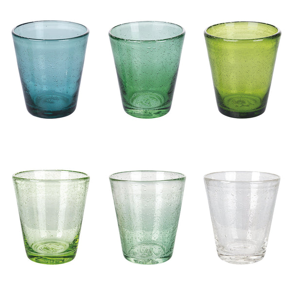 CANCUN SET OF 6 GREENERY WATER GLASSES - 5909885