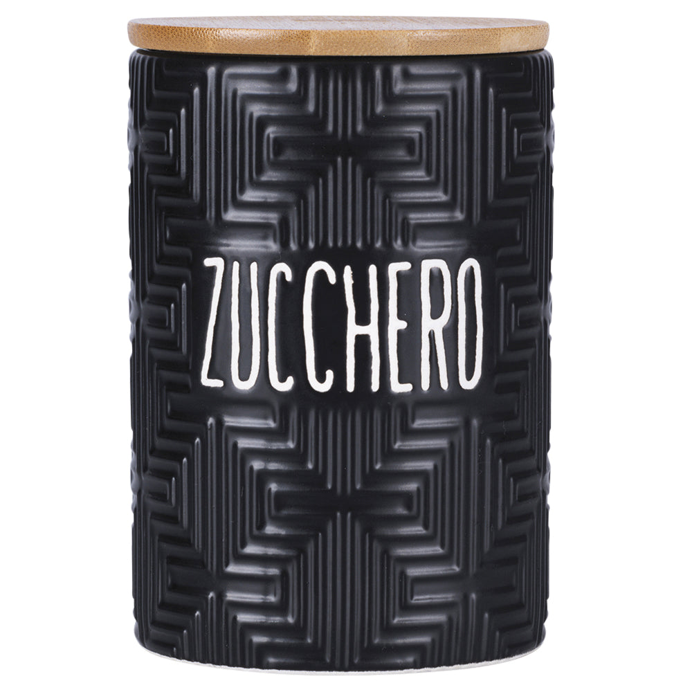 Dolomite sugar jar with bamboo lid 850ml, Shapes