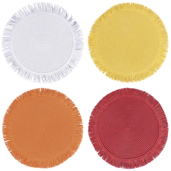 PAPER PLACEMAT FRINGES SHADES OF SUNSET 4 A - 5915588
